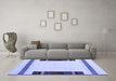 Machine Washable Solid Blue Modern Rug in a Living Room, wshcon1928blu