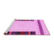 Sideview of Machine Washable Solid Pink Modern Rug, wshcon1928pnk