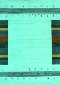 Solid Turquoise Modern Rug, con1928turq