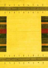 Solid Yellow Modern Rug, con1928yw