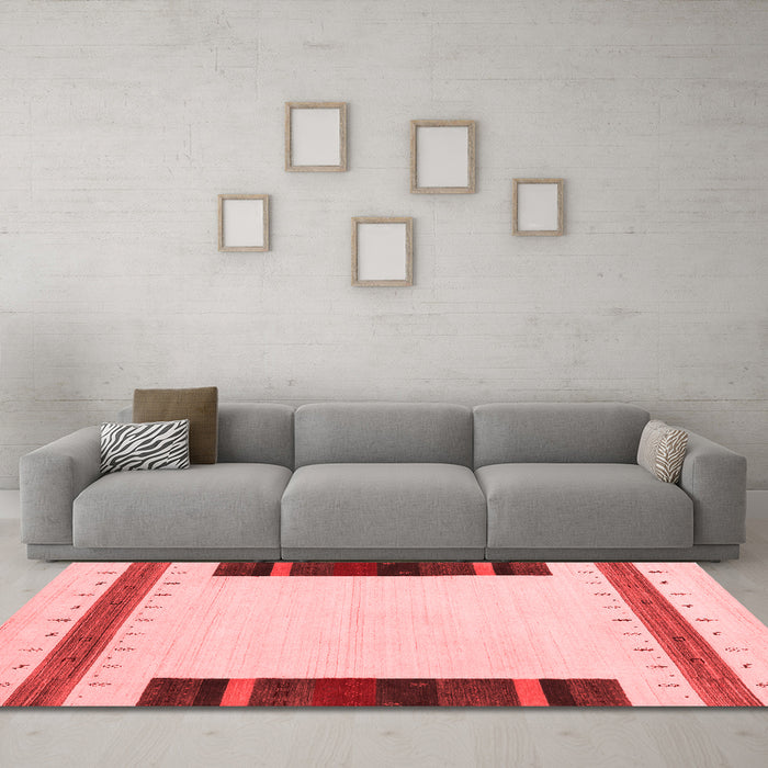 Modern Red Washable Rugs
