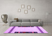 Machine Washable Solid Purple Modern Area Rugs in a Living Room, wshcon1928pur