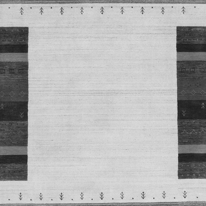 Serging Thickness of Machine Washable Solid Gray Modern Rug, wshcon1928gry