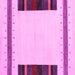 Square Solid Pink Modern Rug, con1928pnk