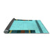 Sideview of Solid Light Blue Modern Rug, con1928lblu