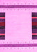 Machine Washable Solid Pink Modern Rug, wshcon1928pnk
