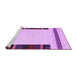 Sideview of Machine Washable Solid Purple Modern Area Rugs, wshcon1928pur