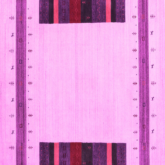 Square Machine Washable Solid Pink Modern Rug, wshcon1928pnk