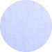 Round Solid Blue Modern Rug, con1929blu