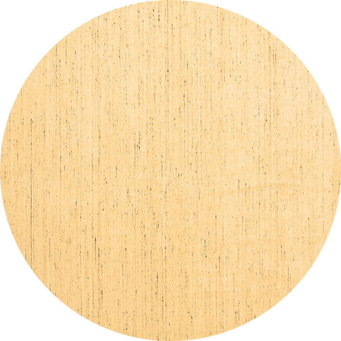 Round Solid Brown Modern Rug, con1929brn