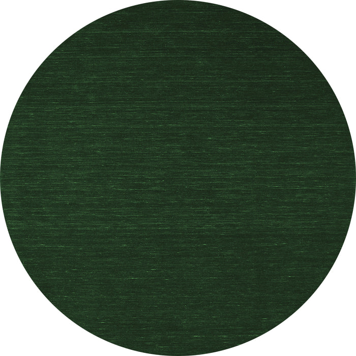 Round Abstract Emerald Green Contemporary Rug, con192emgrn