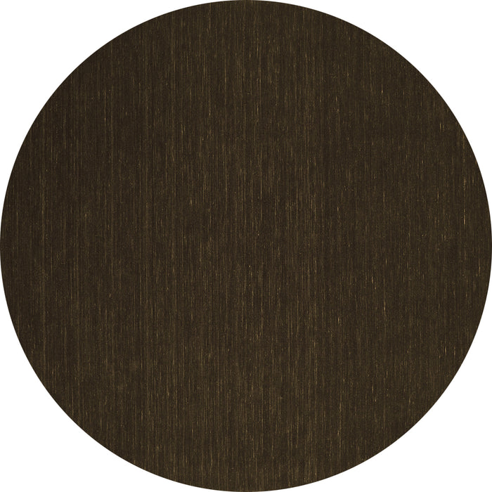 Round Machine Washable Abstract Brown Contemporary Rug, wshcon192brn