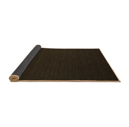 Sideview of Abstract Brown Contemporary Rug, con192brn