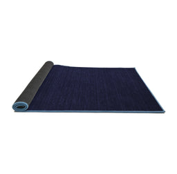 Sideview of Abstract Blue Contemporary Rug, con192blu