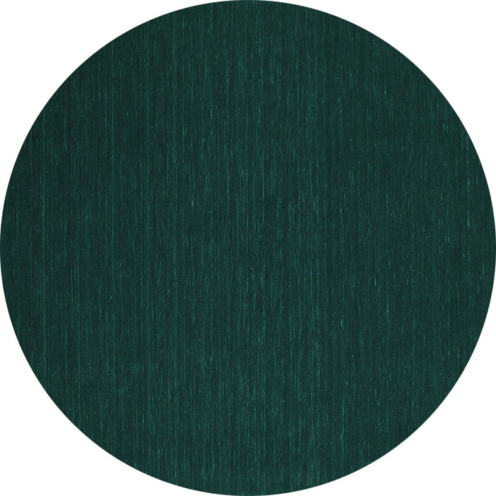 Round Abstract Turquoise Contemporary Rug, con192turq