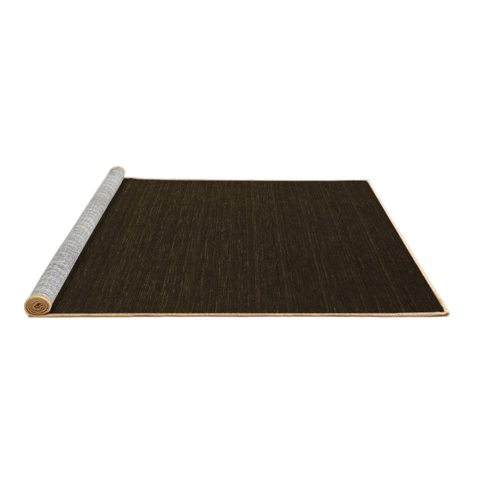 Sideview of Machine Washable Abstract Brown Contemporary Rug, wshcon192brn