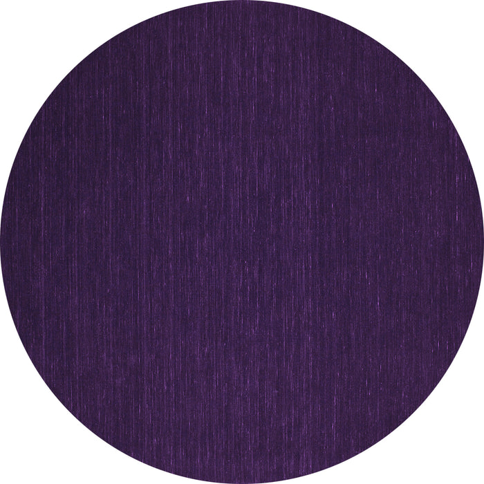 Round Abstract Purple Contemporary Rug, con192pur