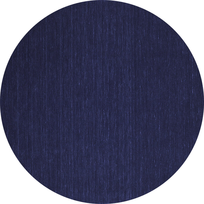 Round Machine Washable Abstract Blue Contemporary Rug, wshcon192blu