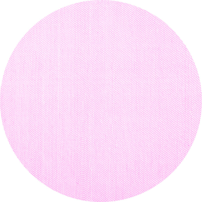 Round Solid Pink Modern Rug, con1930pnk