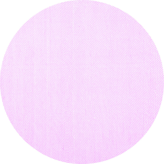 Round Machine Washable Solid Purple Modern Area Rugs, wshcon1930pur