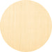 Round Solid Brown Modern Rug, con1930brn