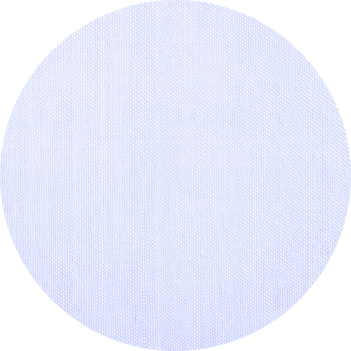 Round Machine Washable Solid Blue Modern Rug, wshcon1930blu