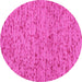 Round Machine Washable Abstract Pink Contemporary Rug, wshcon1931pnk