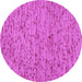 Round Abstract Purple Contemporary Rug, con1931pur