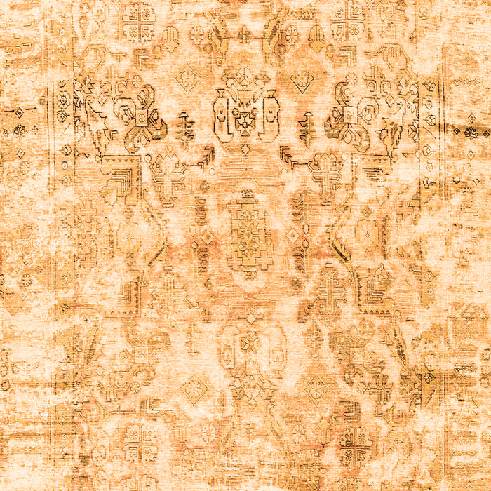 Serging Thickness of Machine Washable Abstract Orange Contemporary Area Rugs, wshcon1932org