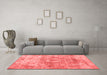 Contemporary Red Washable Rugs