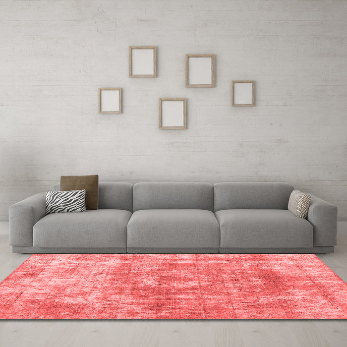 Contemporary Red Washable Rugs
