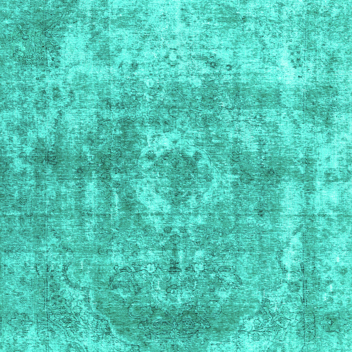 Abstract Turquoise Contemporary Rug, con1933turq