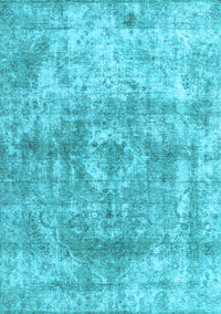 Abstract Light Blue Contemporary Rug, con1933lblu