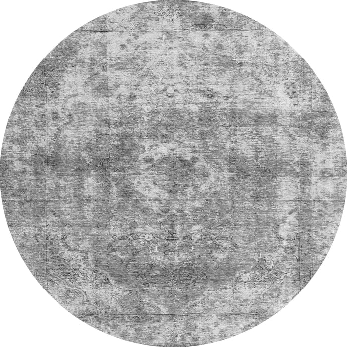 Square Abstract Gray Contemporary Rug, con1933gry