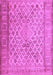 Machine Washable Persian Purple Bohemian Area Rugs, wshcon1934pur