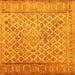 Square Persian Yellow Bohemian Rug, con1934yw