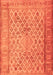 Serging Thickness of Machine Washable Persian Orange Bohemian Area Rugs, wshcon1934org