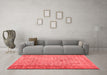 Bohemian Red Washable Rugs