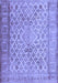 Machine Washable Persian Blue Bohemian Rug, wshcon1934blu