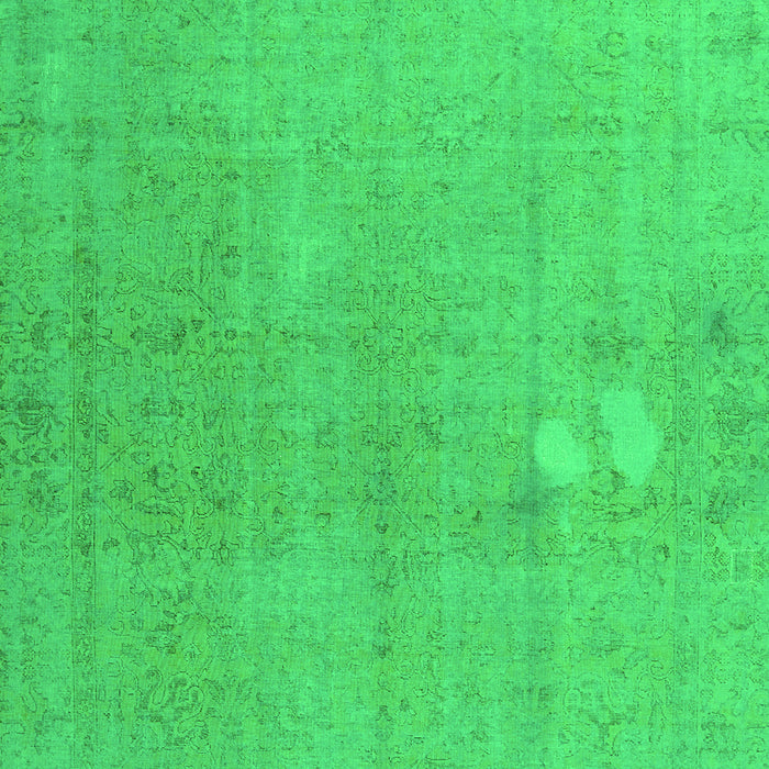 Serging Thickness of Machine Washable Persian Green Bohemian Area Rugs, wshcon1935grn