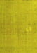 Machine Washable Persian Yellow Bohemian Rug, wshcon1935yw