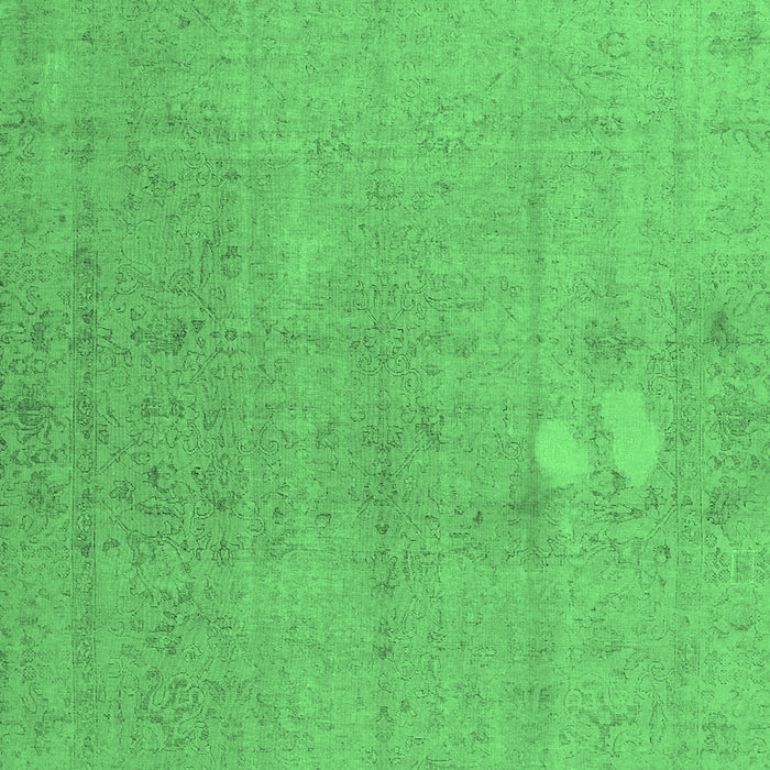 Machine Washable Persian Emerald Green Bohemian Area Rugs, wshcon1935emgrn