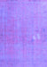 Machine Washable Persian Purple Bohemian Area Rugs, wshcon1935pur