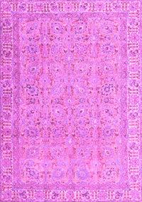 Abstract Pink Contemporary Rug, con1936pnk