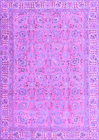 Abstract Purple Contemporary Rug, con1936pur