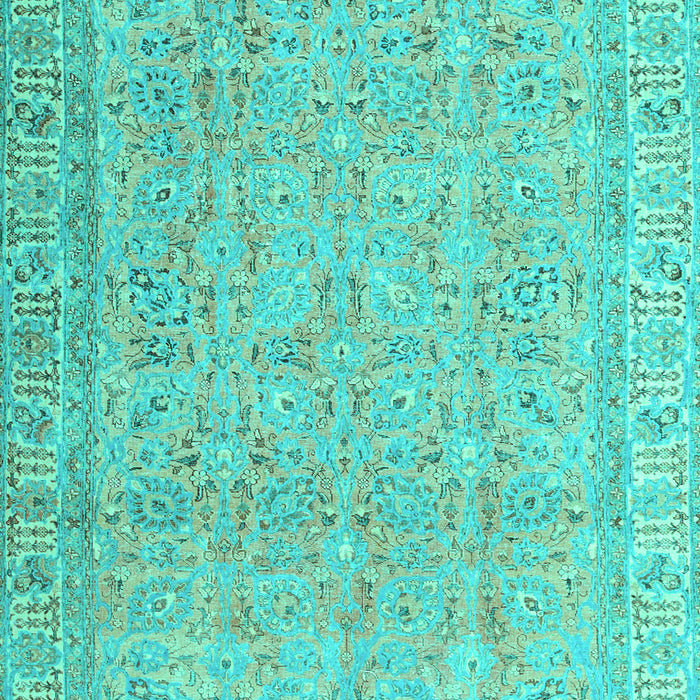 Machine Washable Abstract Turquoise Contemporary Area Rugs, wshcon1936turq