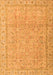 Serging Thickness of Machine Washable Abstract Orange Contemporary Area Rugs, wshcon1936org