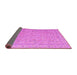 Sideview of Abstract Pink Contemporary Rug, con1936pnk