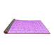 Sideview of Abstract Purple Contemporary Rug, con1936pur