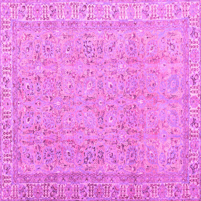 Square Machine Washable Abstract Pink Contemporary Rug, wshcon1936pnk